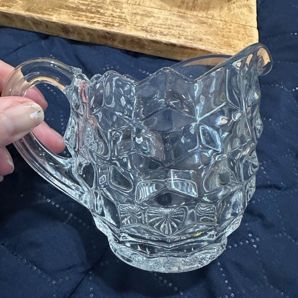 Vintage Creamer/Sugar Cut Glass-Vintage - Picture 13 of 13